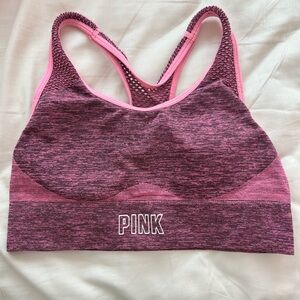 pink sports bra